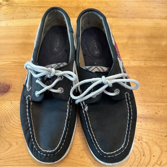 Sperry Top Sider Women's Plaid Boat Shoes dark brown size 8,5 - Picture 7 of 7